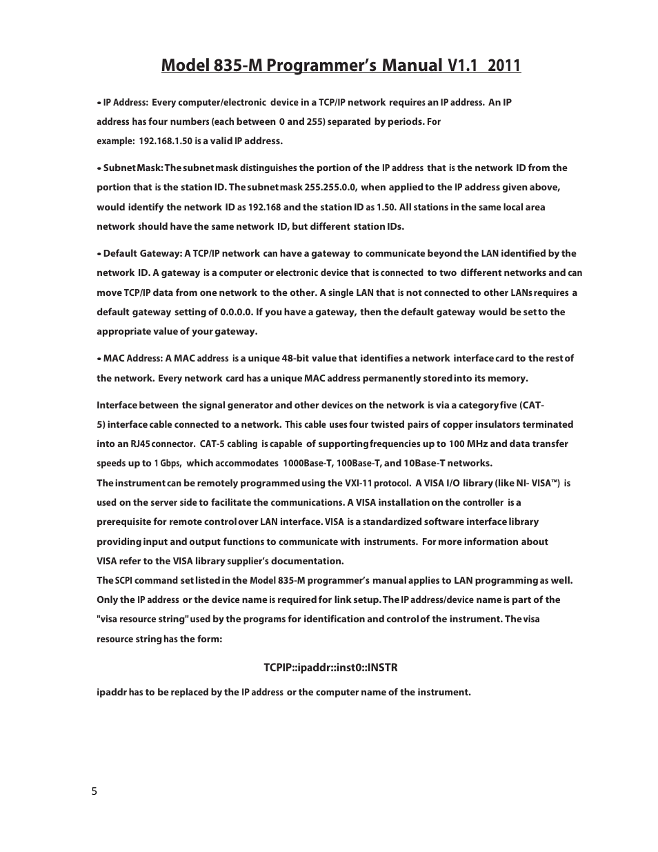 BNC 835-M User Manual | Page 5 / 52