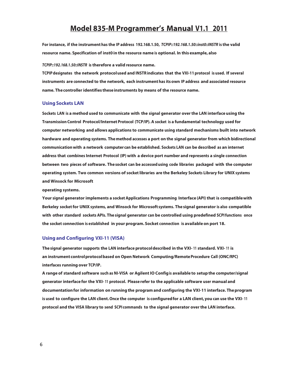 BNC 835-M User Manual | Page 6 / 52