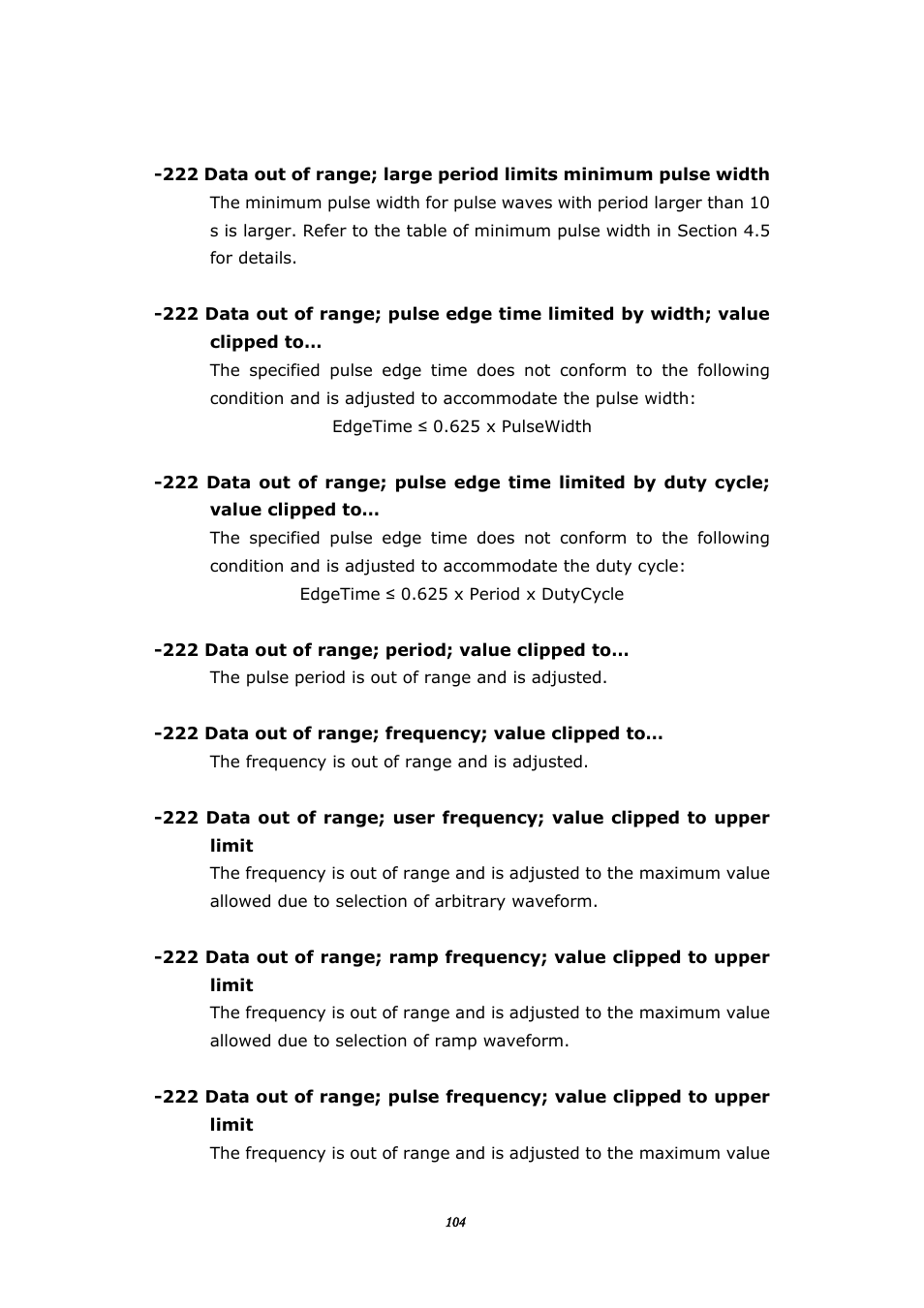 BNC 645 User Manual | Page 104 / 190