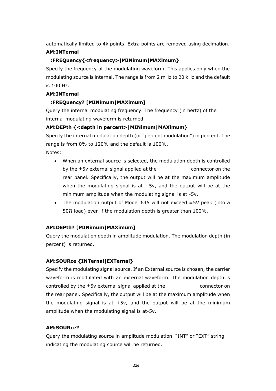 BNC 645 User Manual | Page 126 / 190