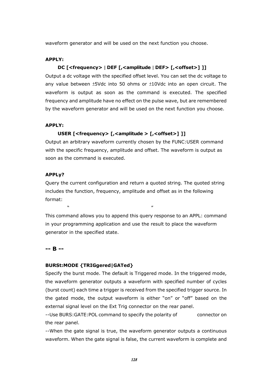 BNC 645 User Manual | Page 128 / 190