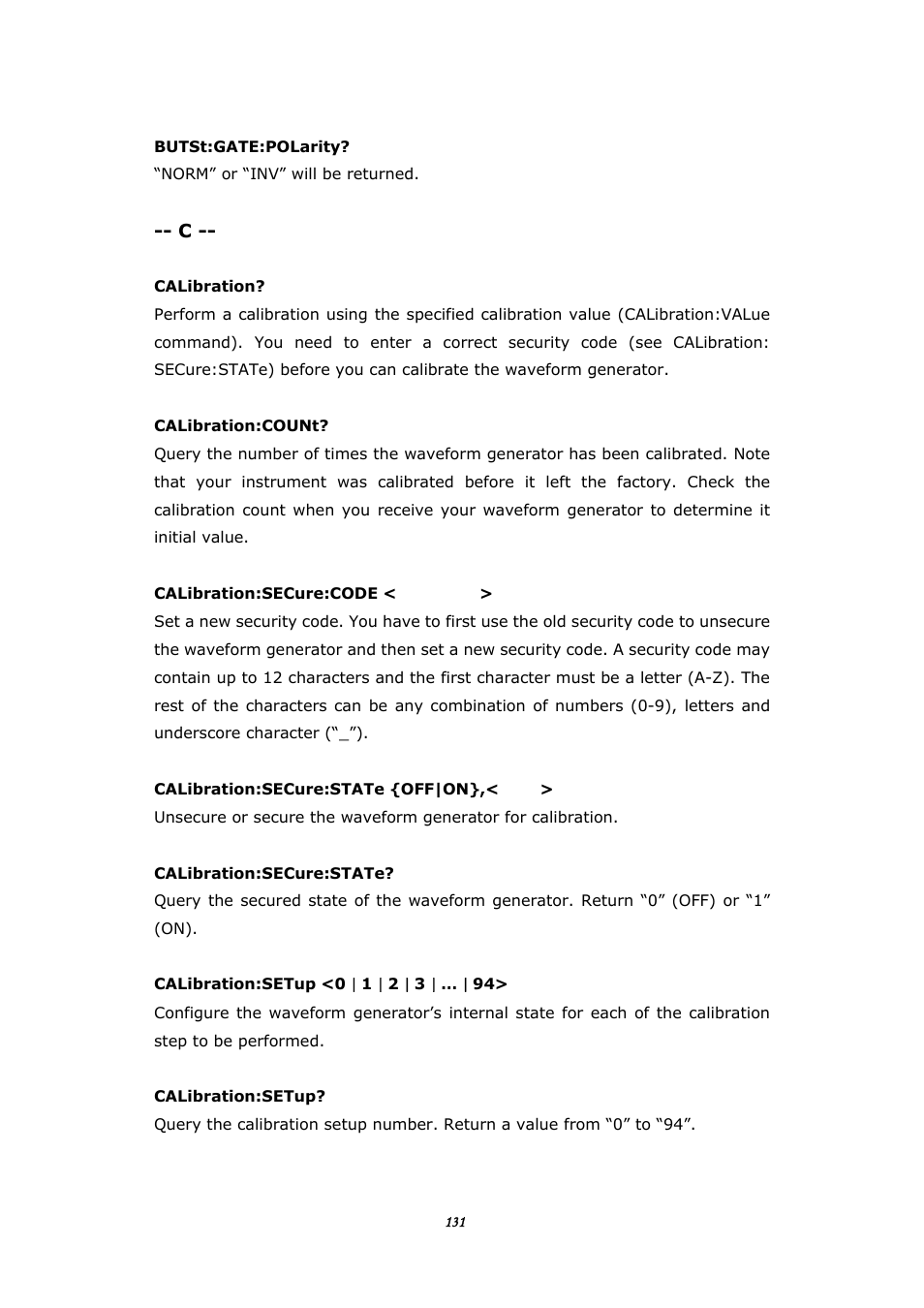 BNC 645 User Manual | Page 131 / 190