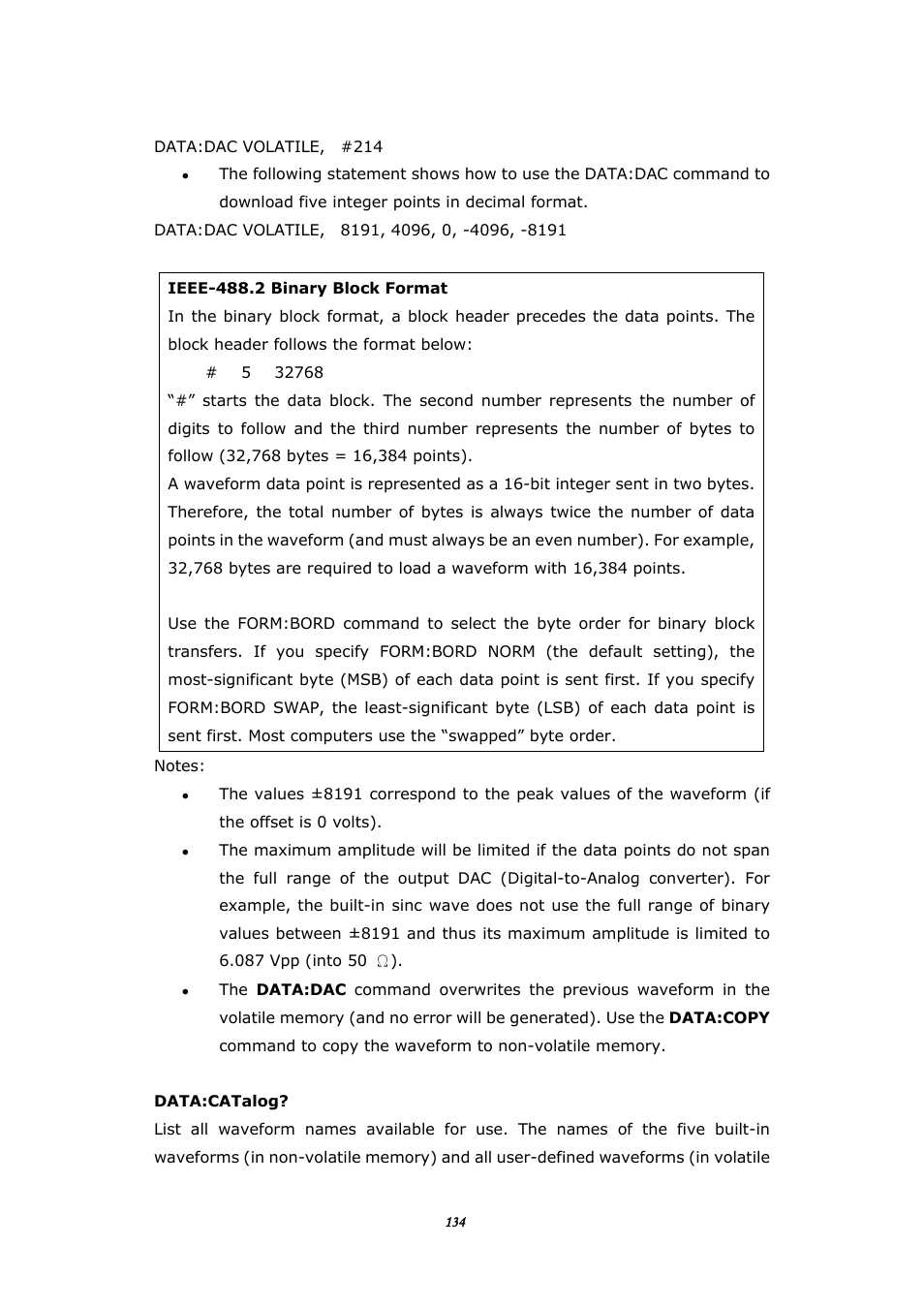 BNC 645 User Manual | Page 134 / 190