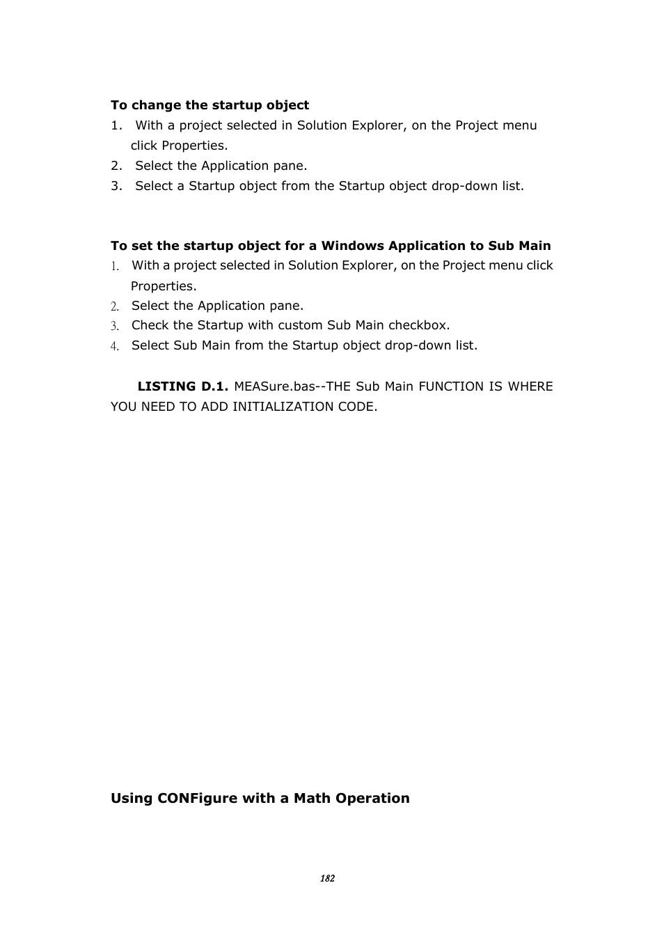 Using configure with a math operation | BNC 645 User Manual | Page 182 / 190