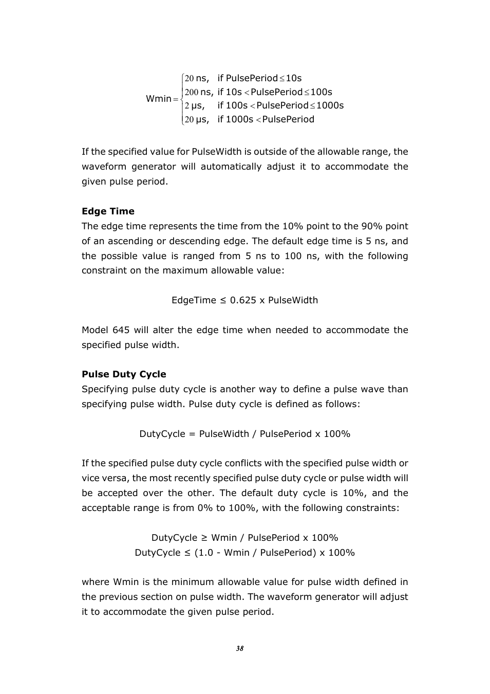 BNC 645 User Manual | Page 38 / 190