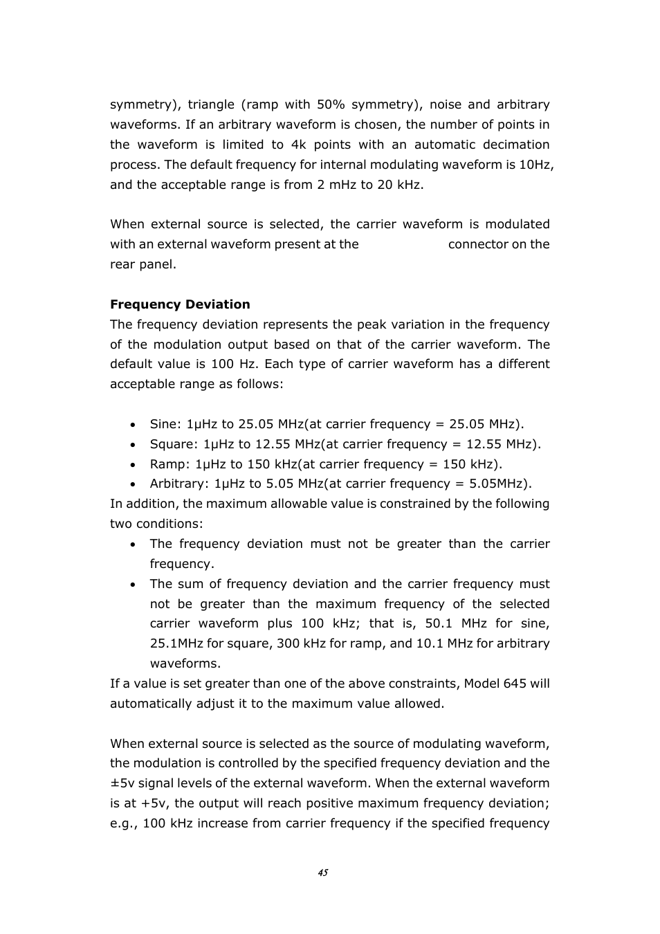 BNC 645 User Manual | Page 45 / 190