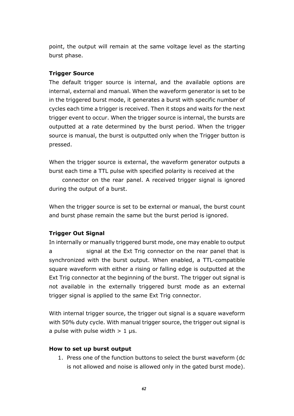 BNC 645 User Manual | Page 62 / 190
