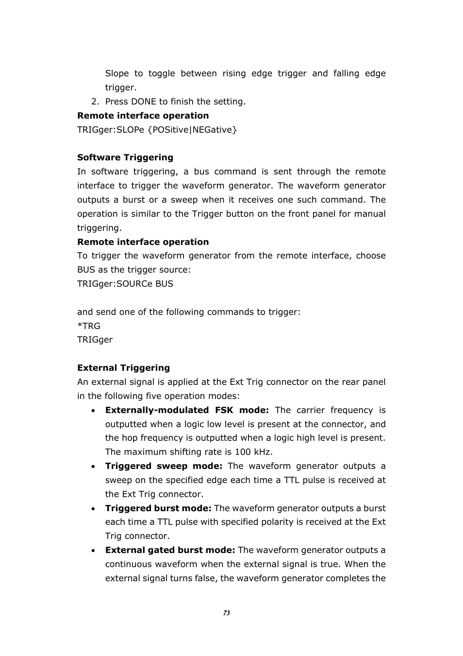 BNC 645 User Manual | Page 73 / 190