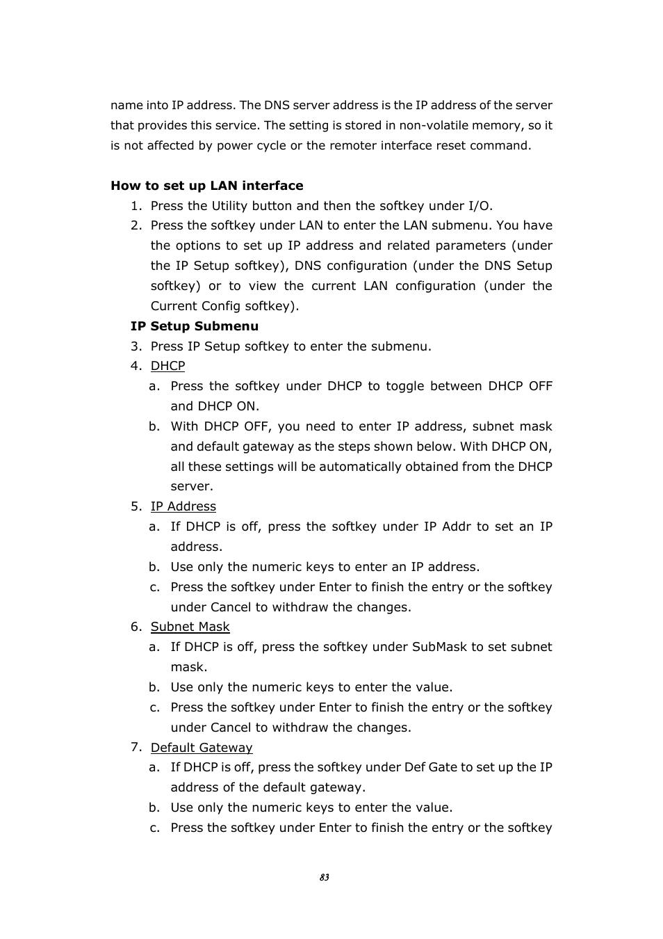 BNC 645 User Manual | Page 83 / 190