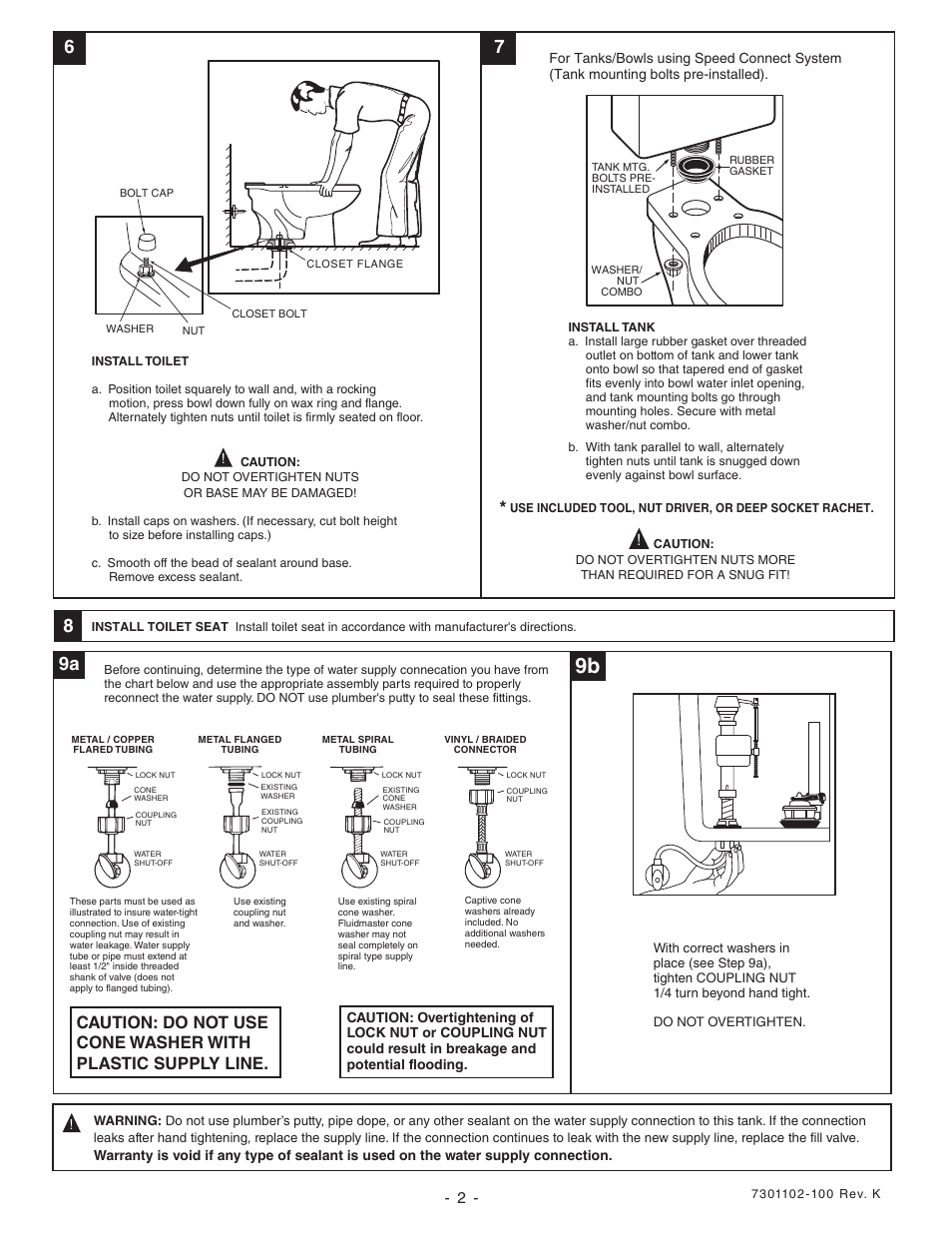 American Standard TROPIC CADET 2490 User Manual | Page 2 / 4