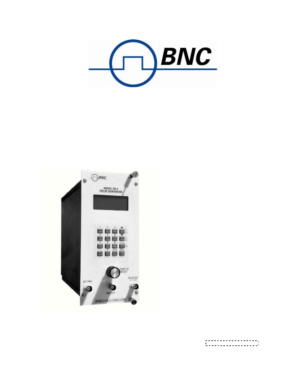 BNC PB-5 User Manual | 19 pages