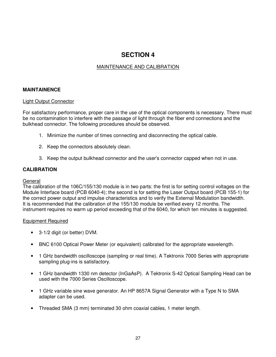 BNC 130 User Manual | Page 27 / 35