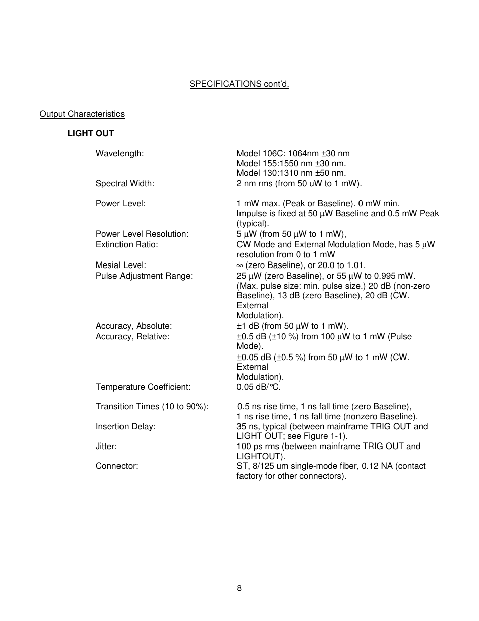 BNC 130 User Manual | Page 8 / 35