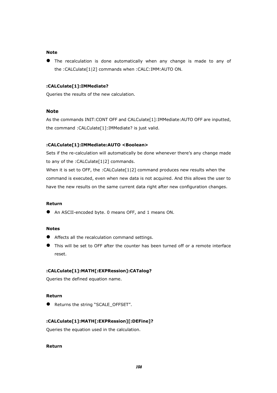 BNC 1105 Universal Counter User Manual | Page 108 / 197