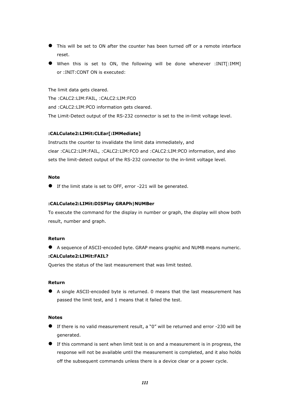 BNC 1105 Universal Counter User Manual | Page 111 / 197