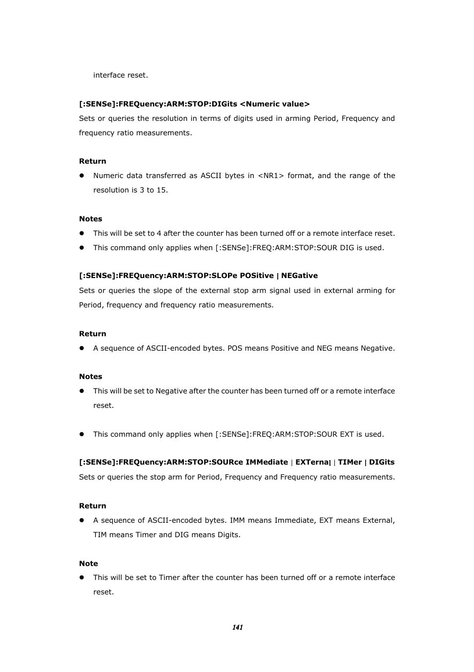BNC 1105 Universal Counter User Manual | Page 141 / 197
