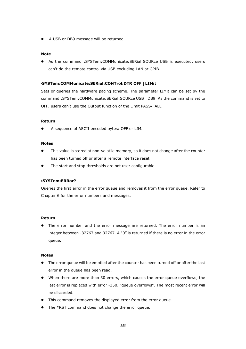 BNC 1105 Universal Counter User Manual | Page 153 / 197