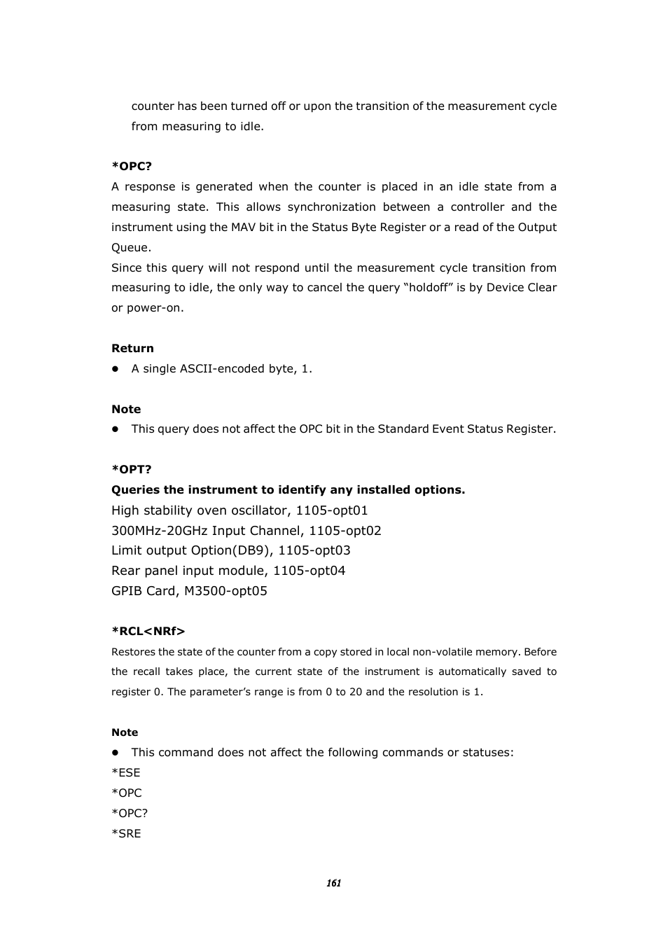 BNC 1105 Universal Counter User Manual | Page 161 / 197