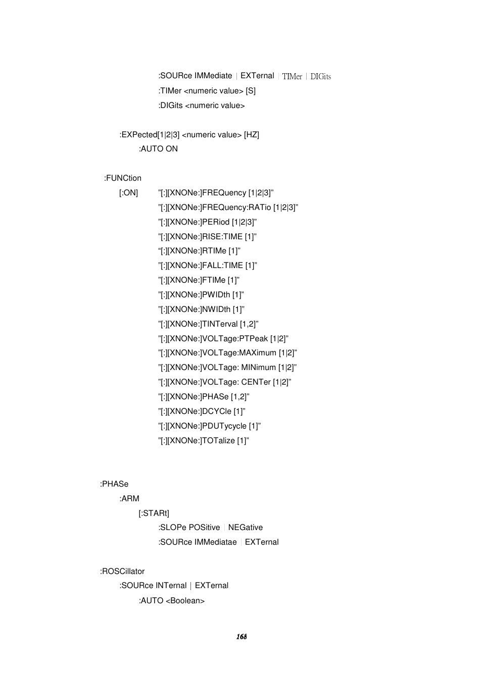 BNC 1105 Universal Counter User Manual | Page 168 / 197