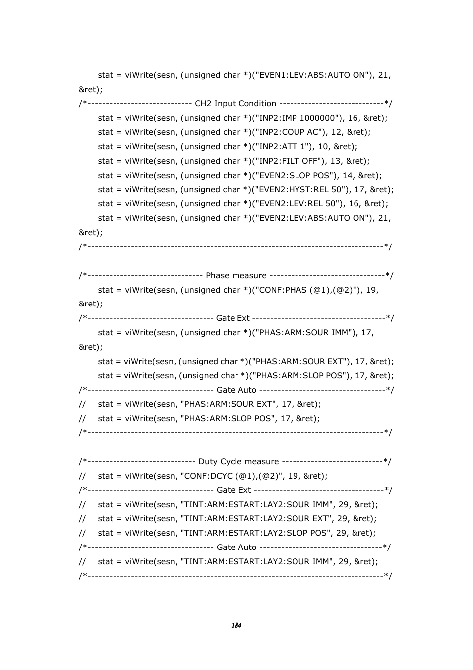 BNC 1105 Universal Counter User Manual | Page 184 / 197