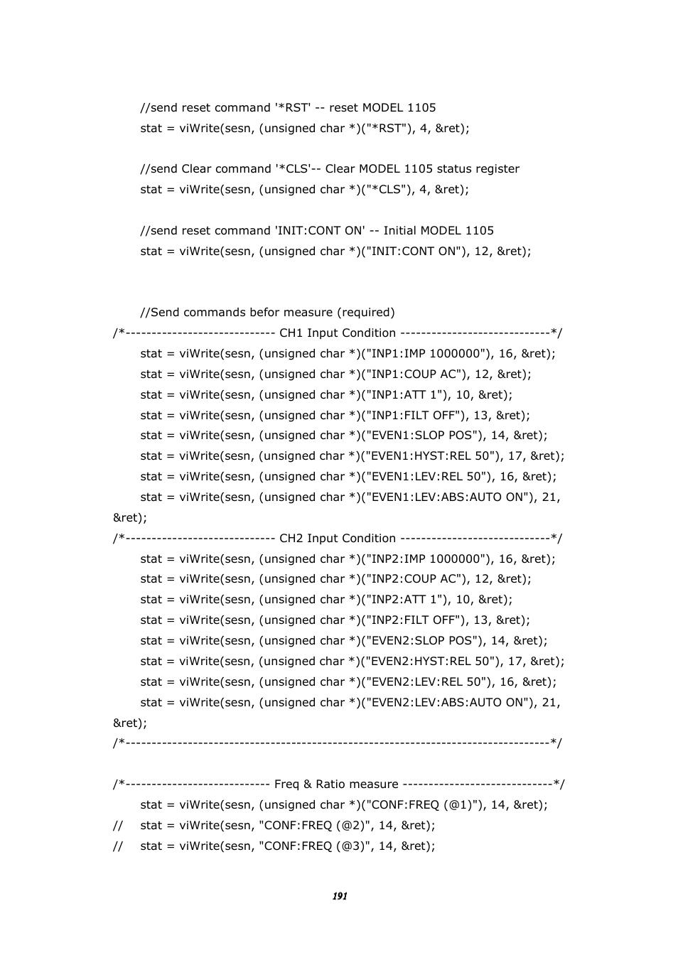 BNC 1105 Universal Counter User Manual | Page 191 / 197