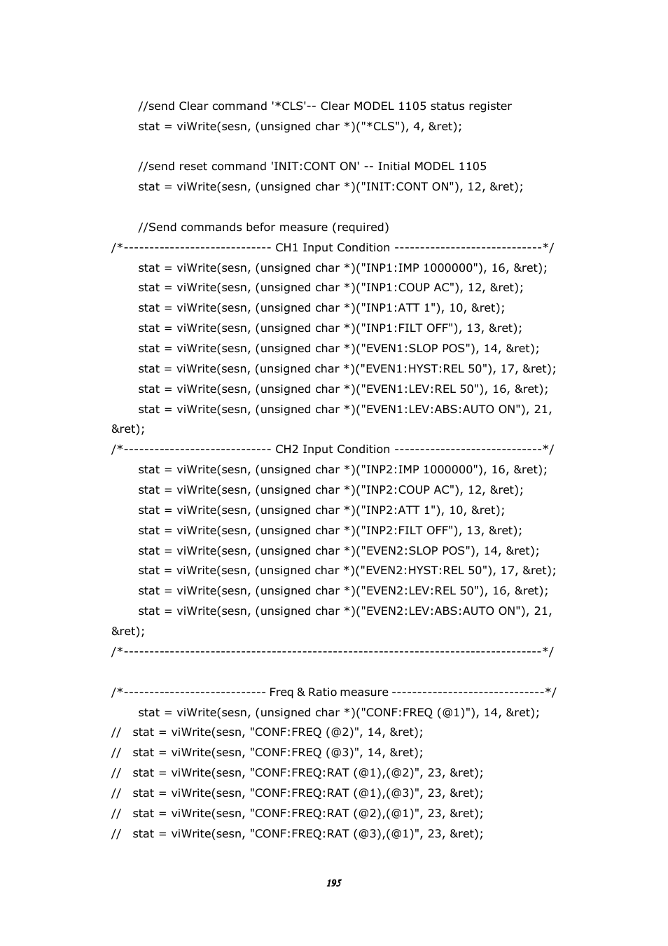 BNC 1105 Universal Counter User Manual | Page 195 / 197