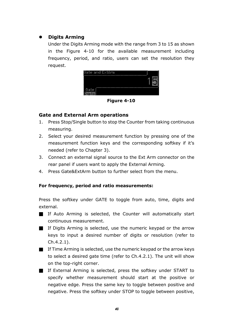 BNC 1105 Universal Counter User Manual | Page 40 / 197