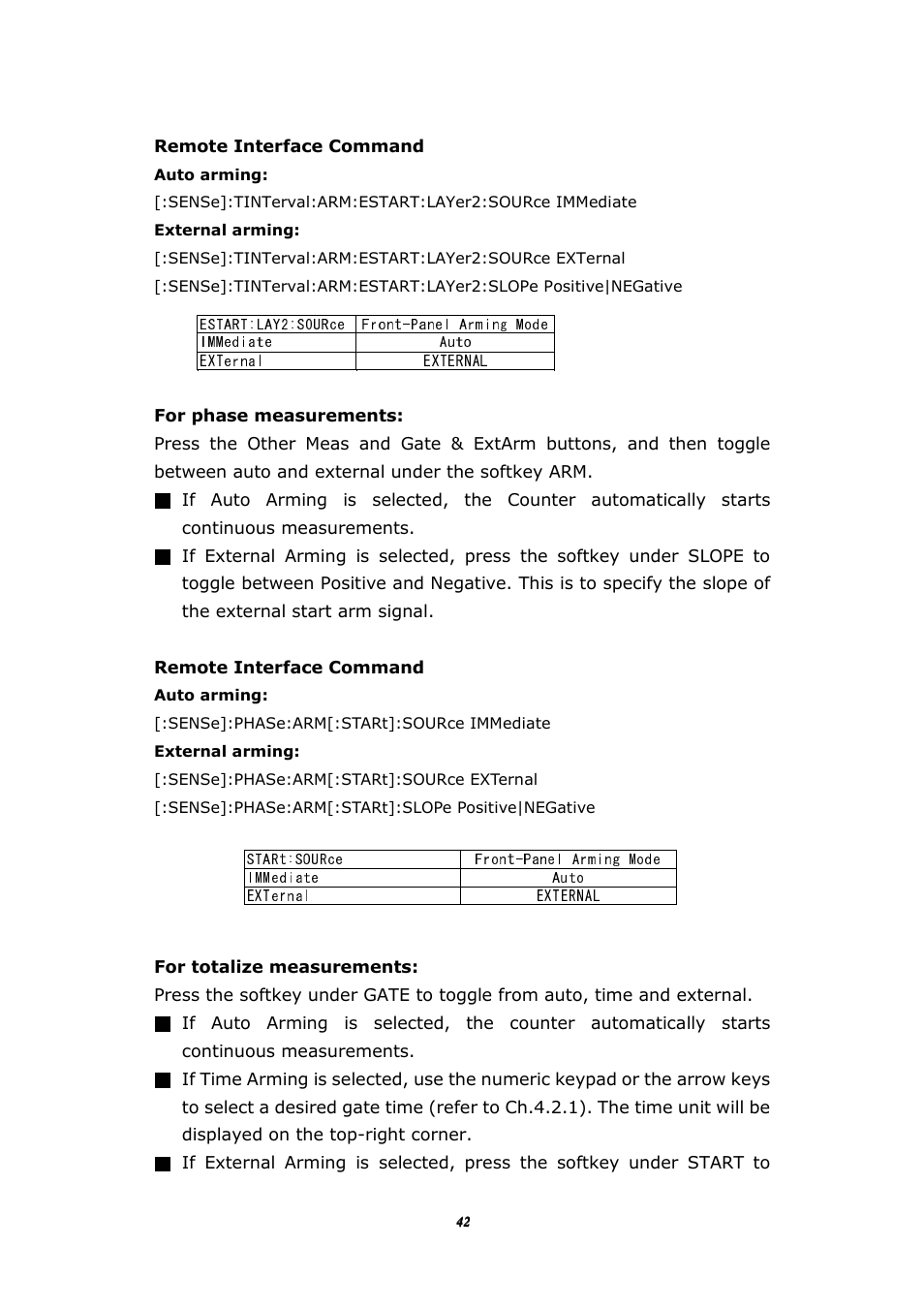 BNC 1105 Universal Counter User Manual | Page 42 / 197