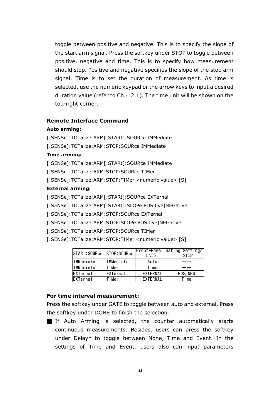 BNC 1105 Universal Counter User Manual | Page 43 / 197