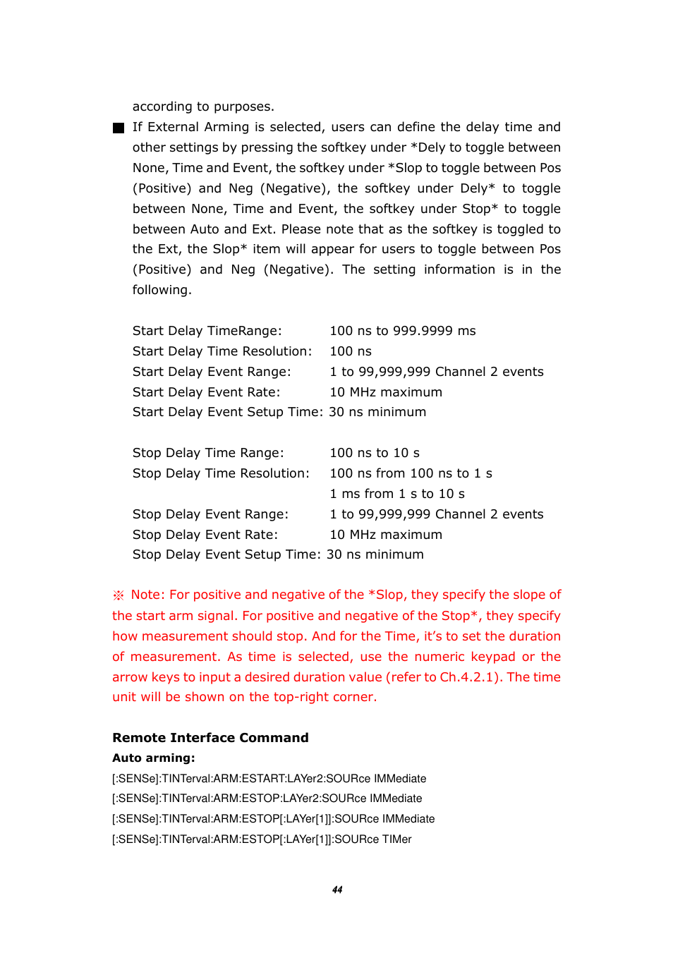 BNC 1105 Universal Counter User Manual | Page 44 / 197