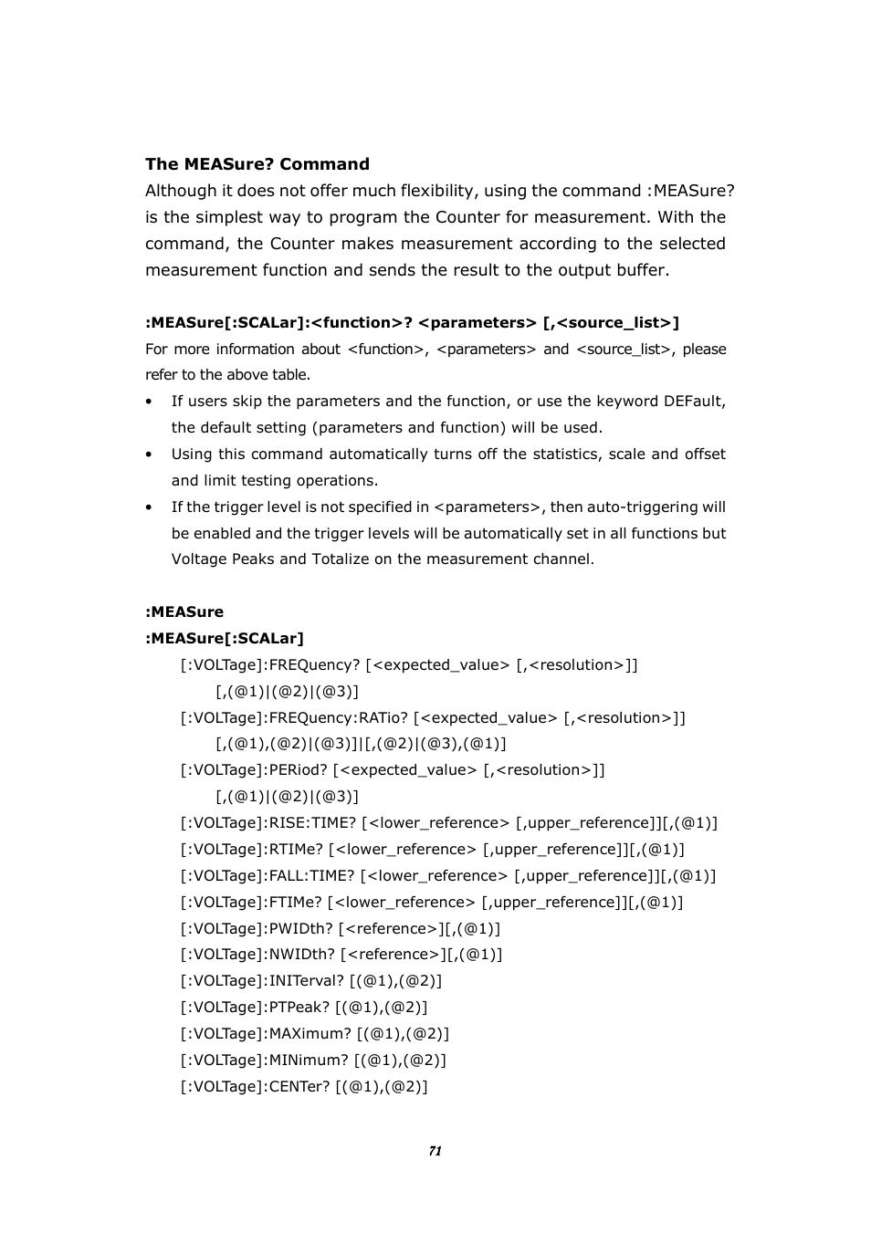 BNC 1105 Universal Counter User Manual | Page 71 / 197