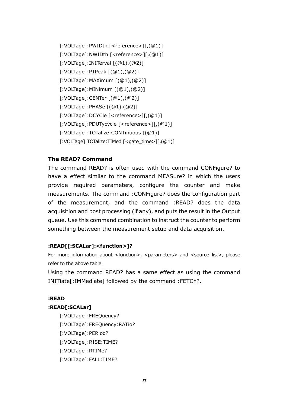BNC 1105 Universal Counter User Manual | Page 73 / 197