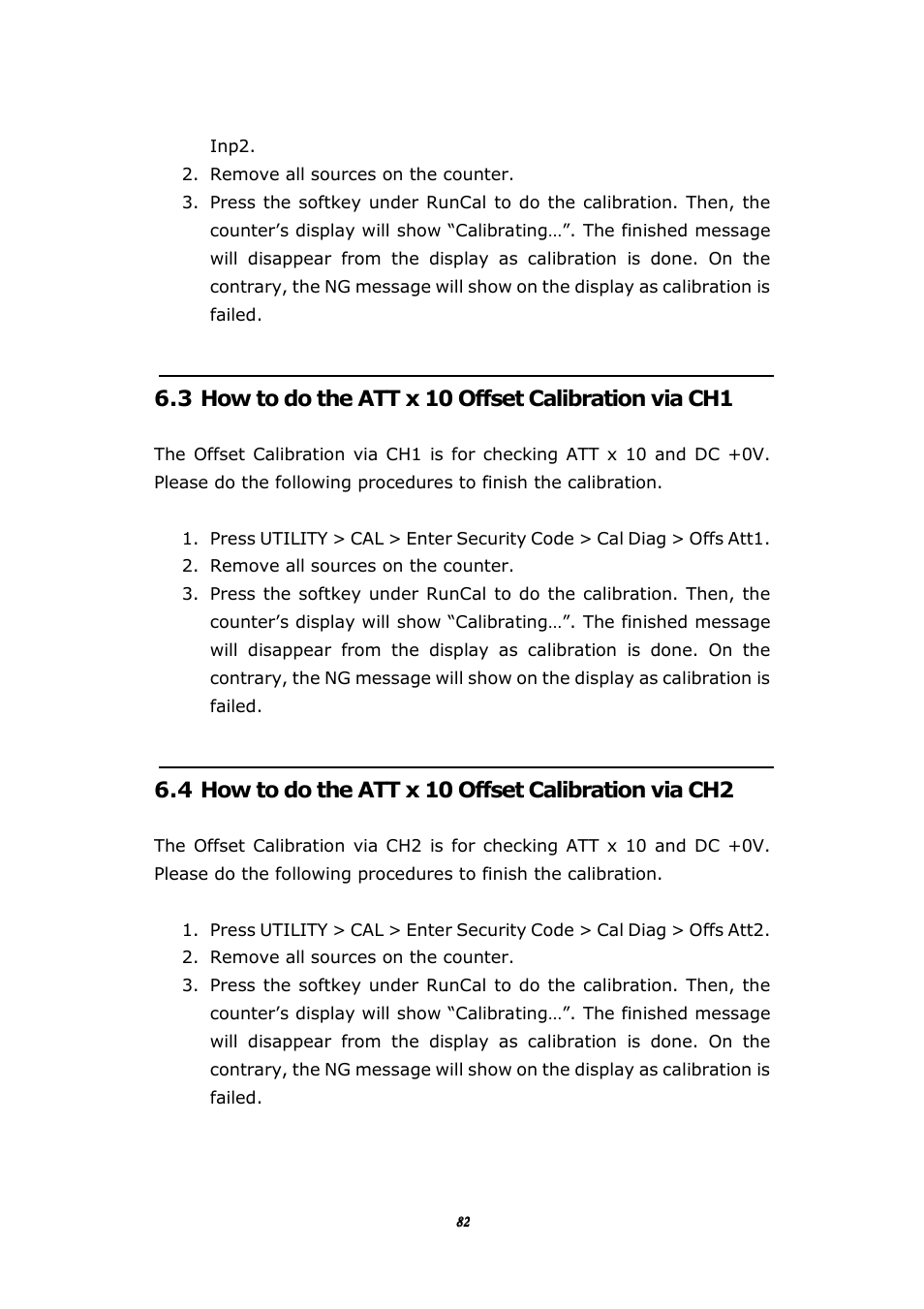 BNC 1105 Universal Counter User Manual | Page 82 / 197