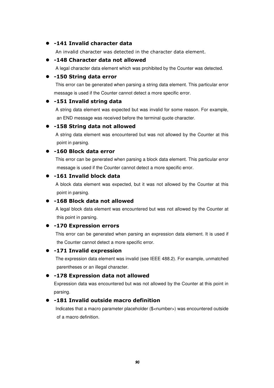 BNC 1105 Universal Counter User Manual | Page 90 / 197