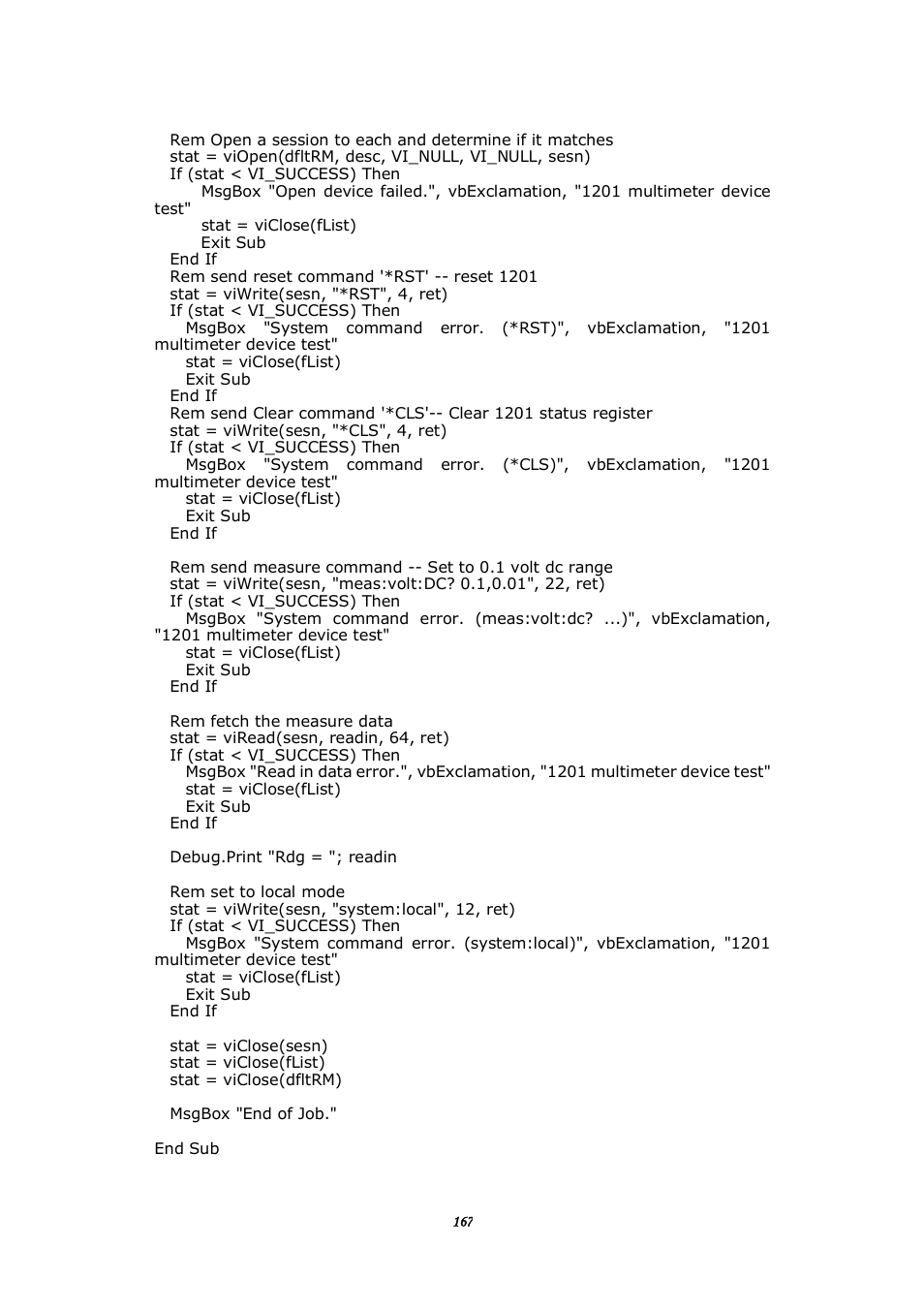 BNC 1201 - 6 1/2 Digit Digital Multimeter User Manual | Page 166 / 177