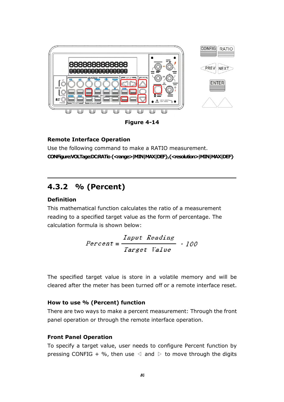 2 % (percent) | BNC 1201 - 6 1/2 Digit Digital Multimeter User Manual | Page 79 / 177