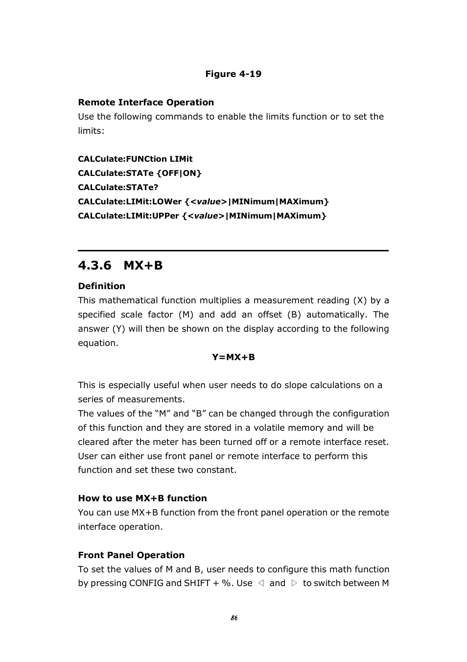 6 mx+b | BNC 1201 - 6 1/2 Digit Digital Multimeter User Manual | Page 85 / 177