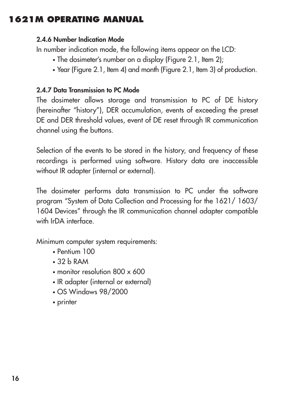 1621m operating manual | BNC 1621M User Manual | Page 17 / 27