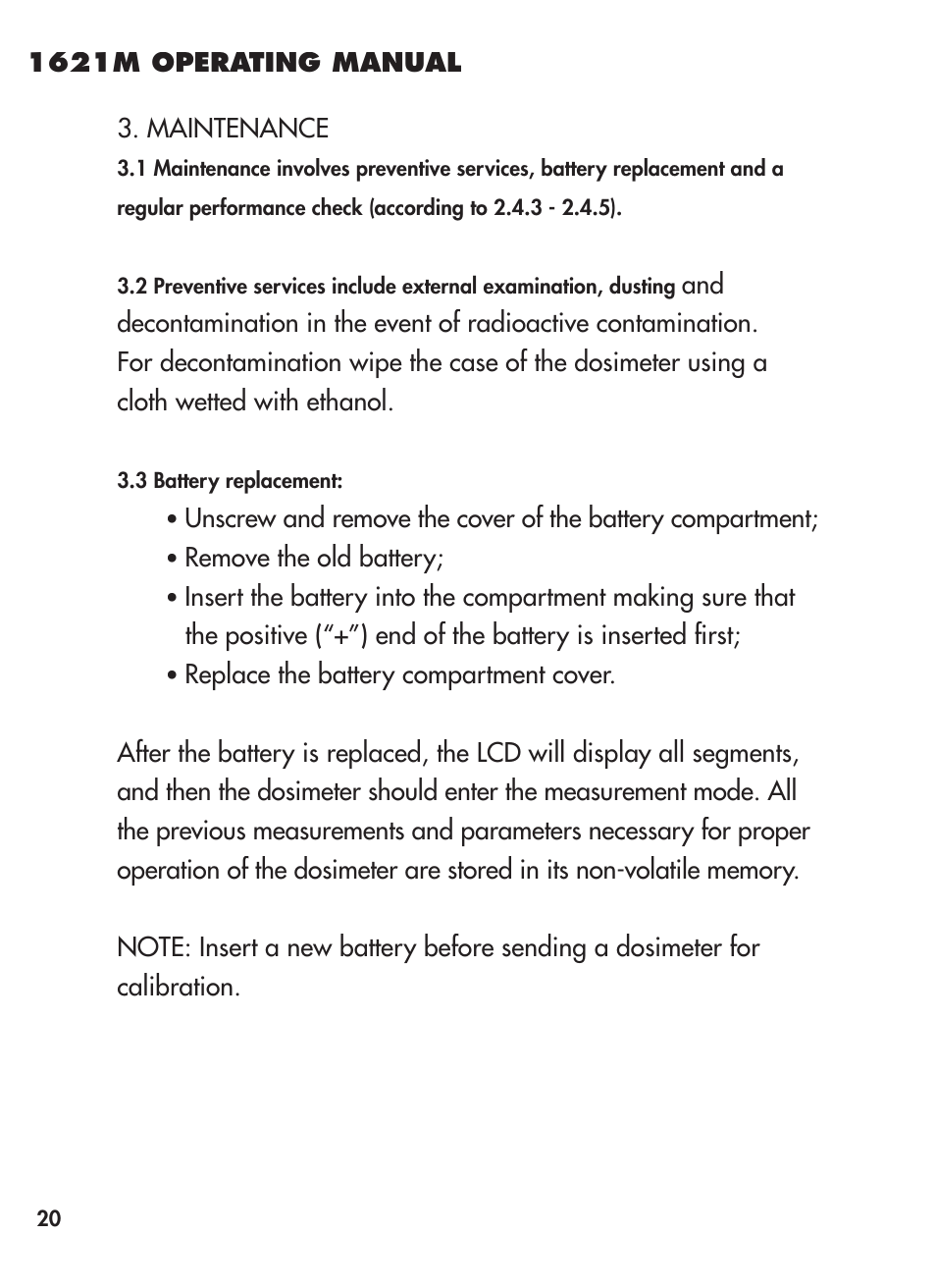 BNC 1621M User Manual | Page 21 / 27