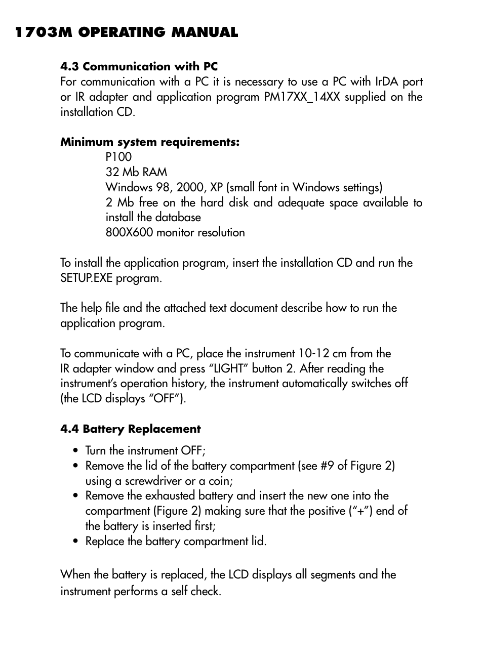 BNC 1703M User Manual | Page 12 / 14