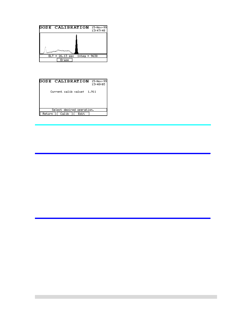 6 configure alarm hardware, 2 clear stored alarms, 3 edit isotopes | Configure alarm hardware, Clear stored alarms, Edit isotopes | BNC SAM 935 Portable Gamma Spectroscopy System User Manual | Page 51 / 70