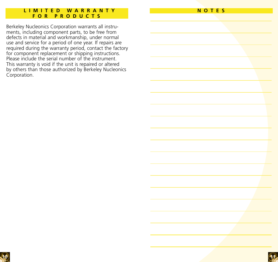 BNC 951 nukeALERT Preventative Early Warning Radiation Detector User Manual | Page 6 / 7