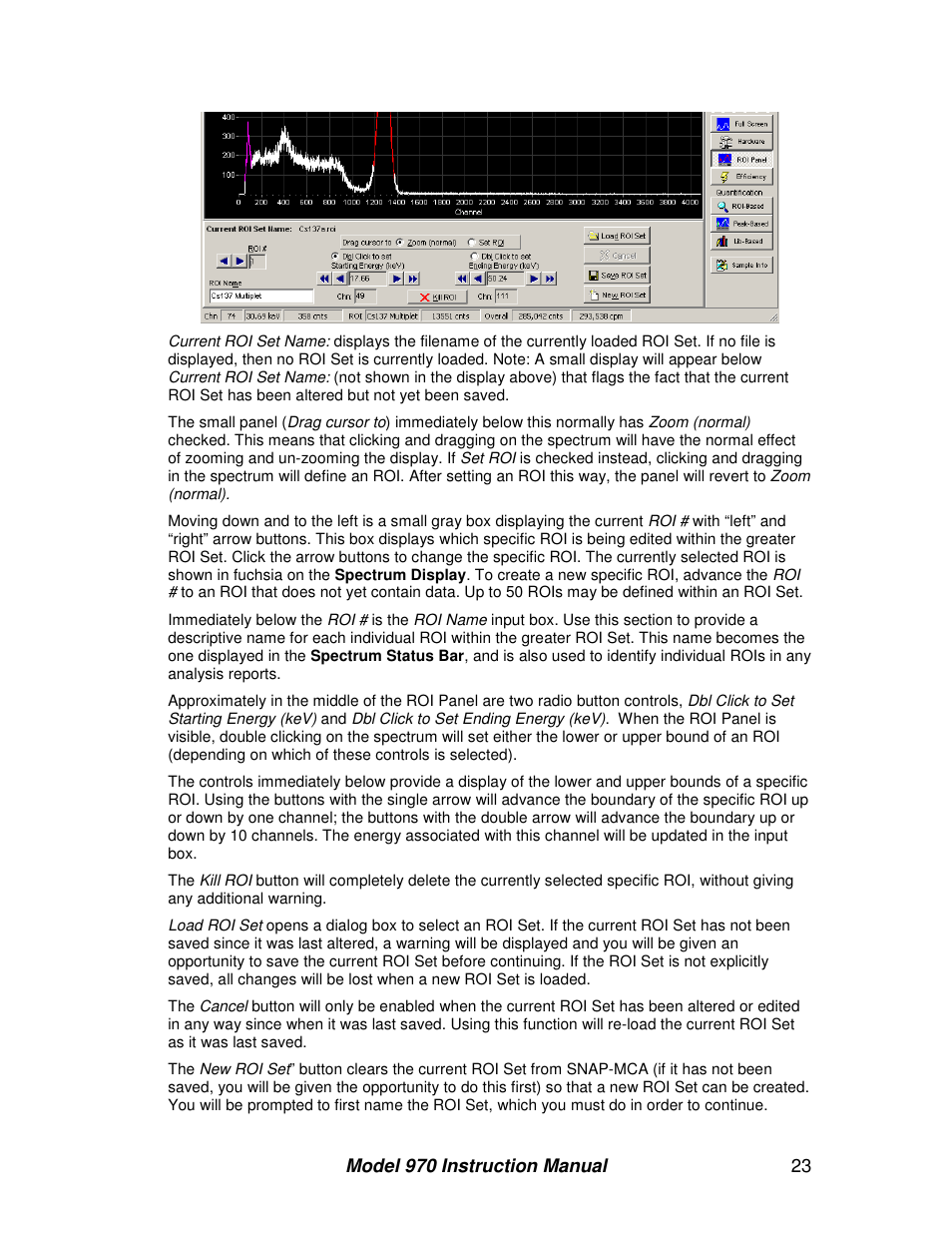 BNC 970 Portable Multi-Channel Analyzer (MCA) User Manual | Page 26 / 53