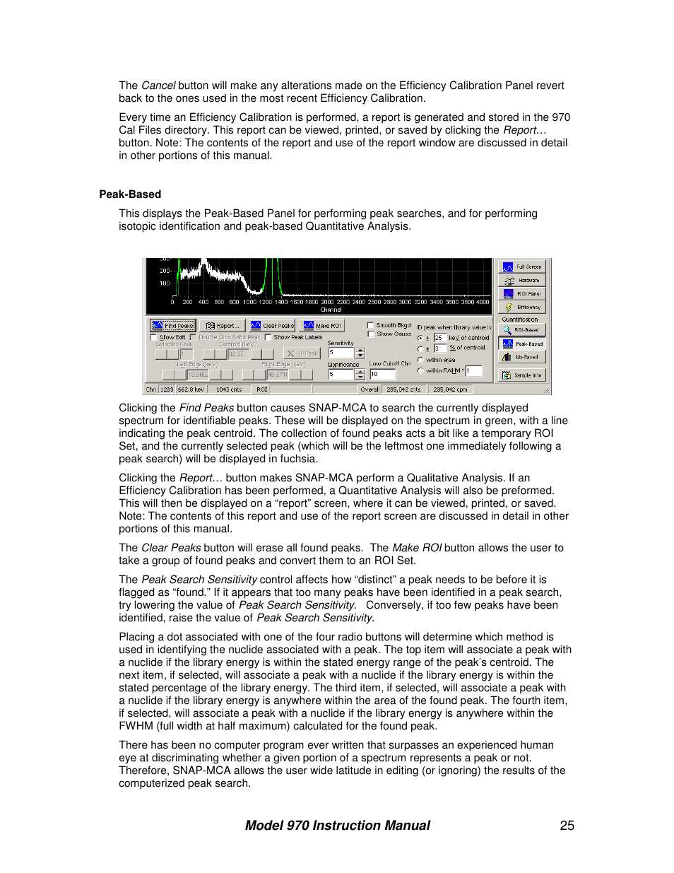 BNC 970 Portable Multi-Channel Analyzer (MCA) User Manual | Page 28 / 53