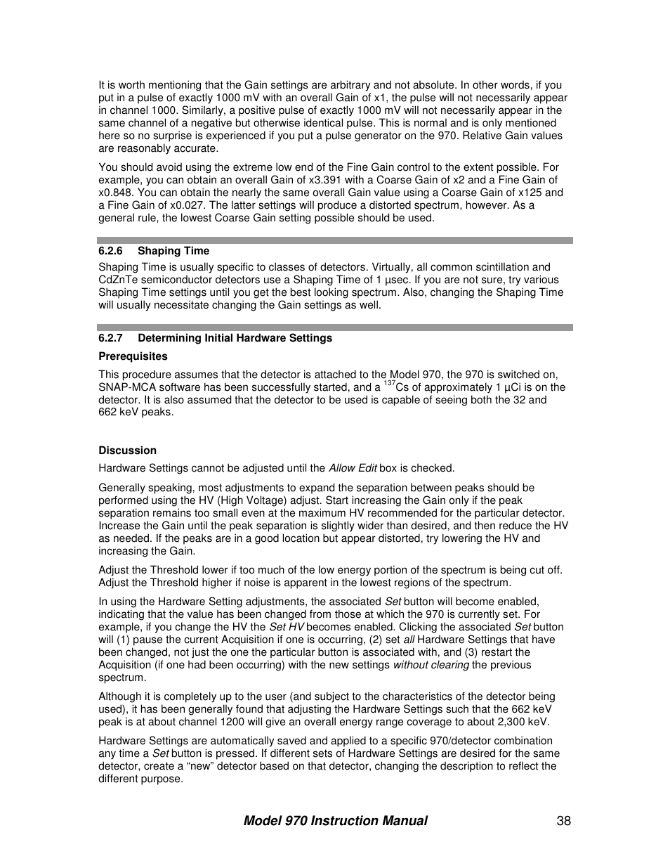 BNC 970 Portable Multi-Channel Analyzer (MCA) User Manual | Page 41 / 53