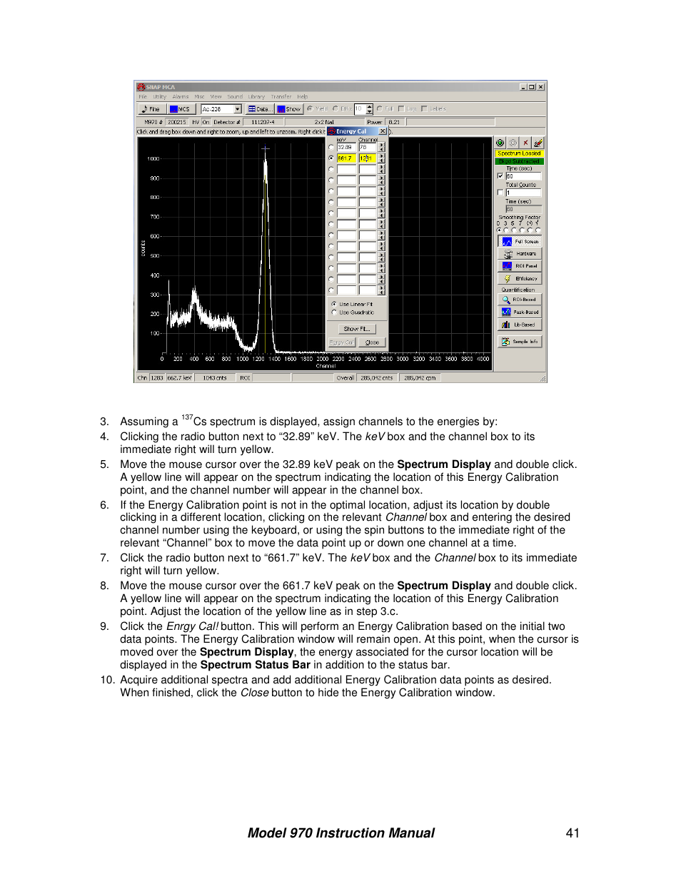 BNC 970 Portable Multi-Channel Analyzer (MCA) User Manual | Page 44 / 53