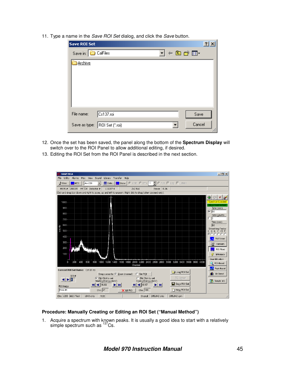BNC 970 Portable Multi-Channel Analyzer (MCA) User Manual | Page 48 / 53