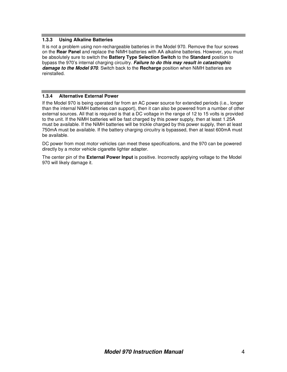 BNC 970 Portable Multi-Channel Analyzer (MCA) User Manual | Page 7 / 53