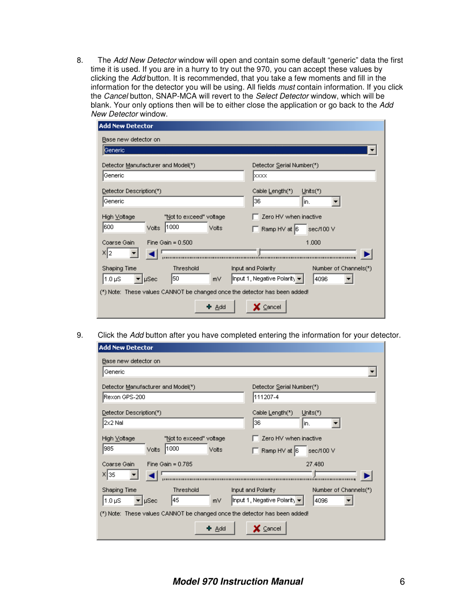 BNC 970 Portable Multi-Channel Analyzer (MCA) User Manual | Page 9 / 53