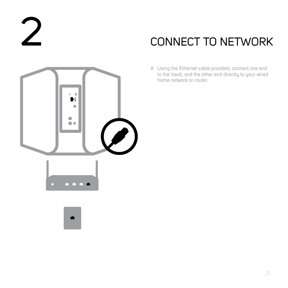 Connect to network | Bluesound VAULT Quick start guide User Manual | Page 5 / 16